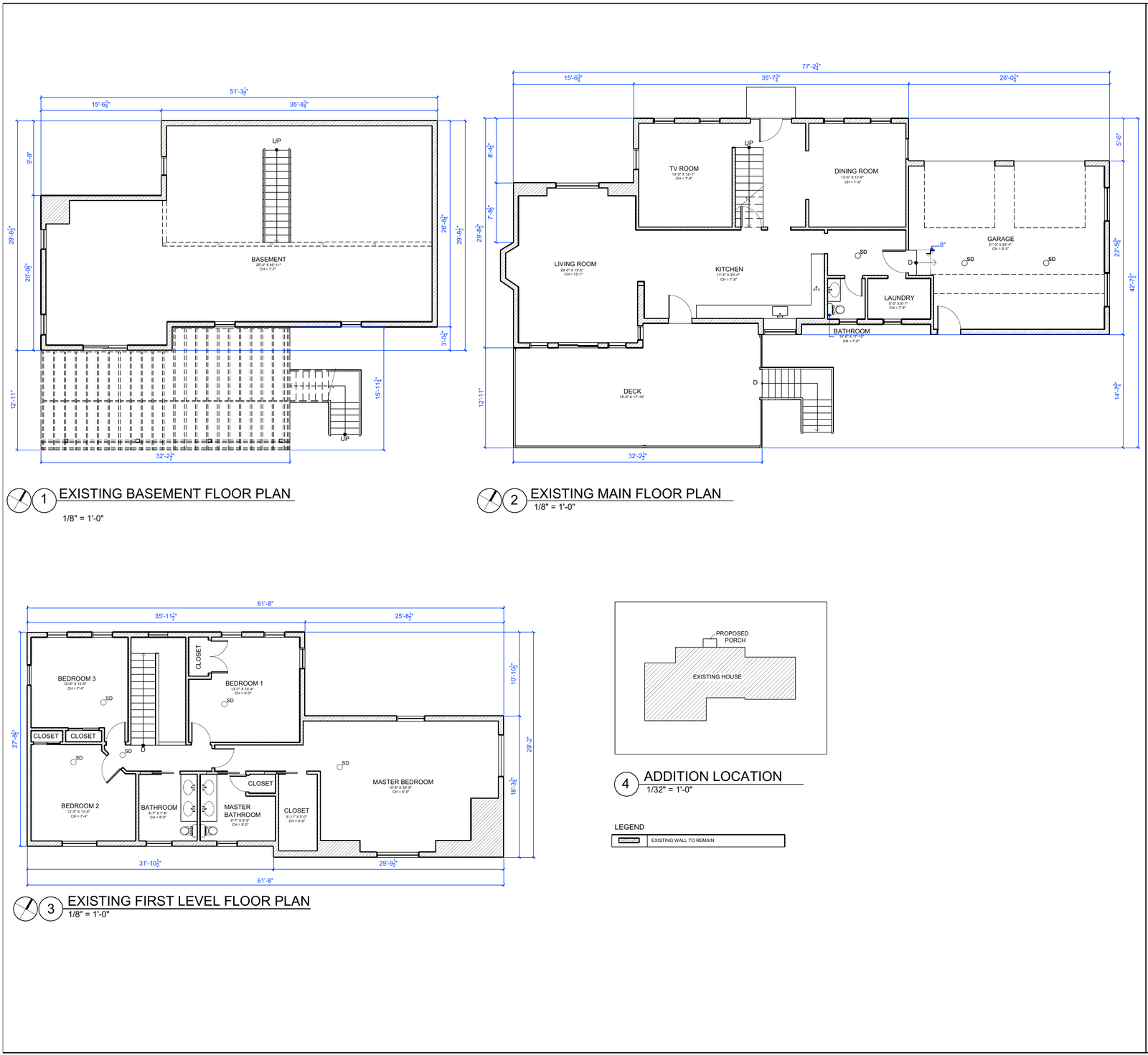 Covered Porch Addition — Residential addition drawing / rendering, Hudson, MA