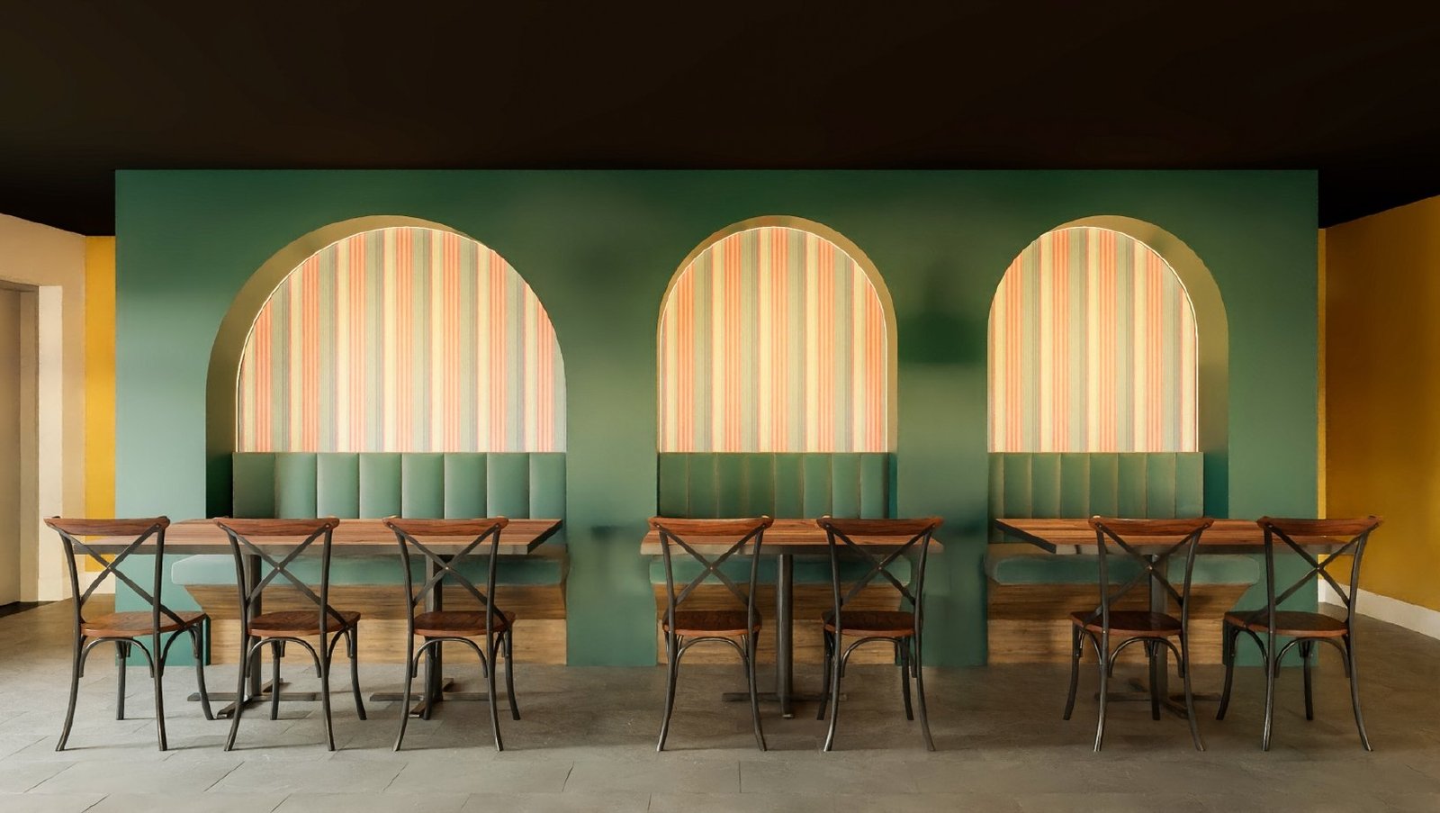 HONEST — Restaurant Interior — Restaurant interior drawing / rendering, Massachusetts