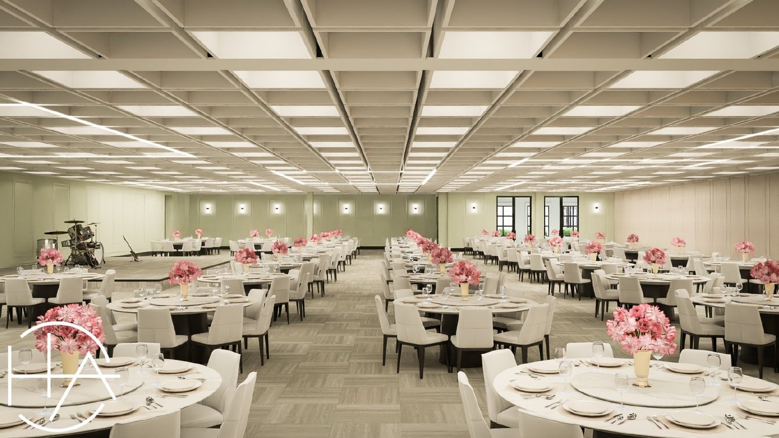 Ambrosia — Function Hall — Function hall drawing / rendering, 2 Washington St, Foxborough, MA
